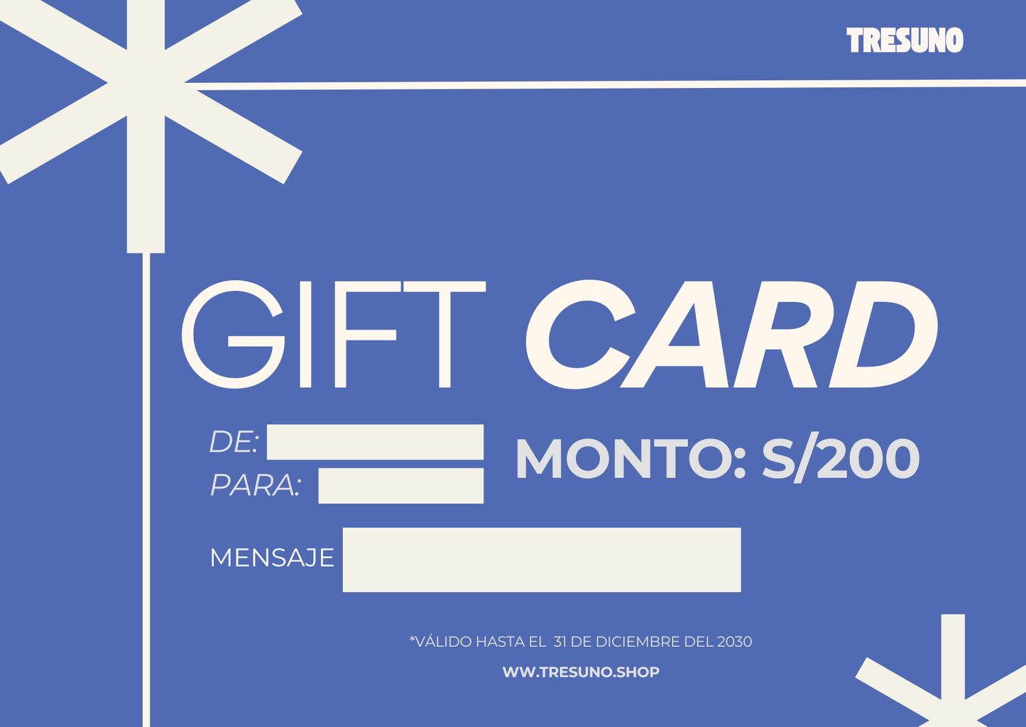 Gift Card Tresuno