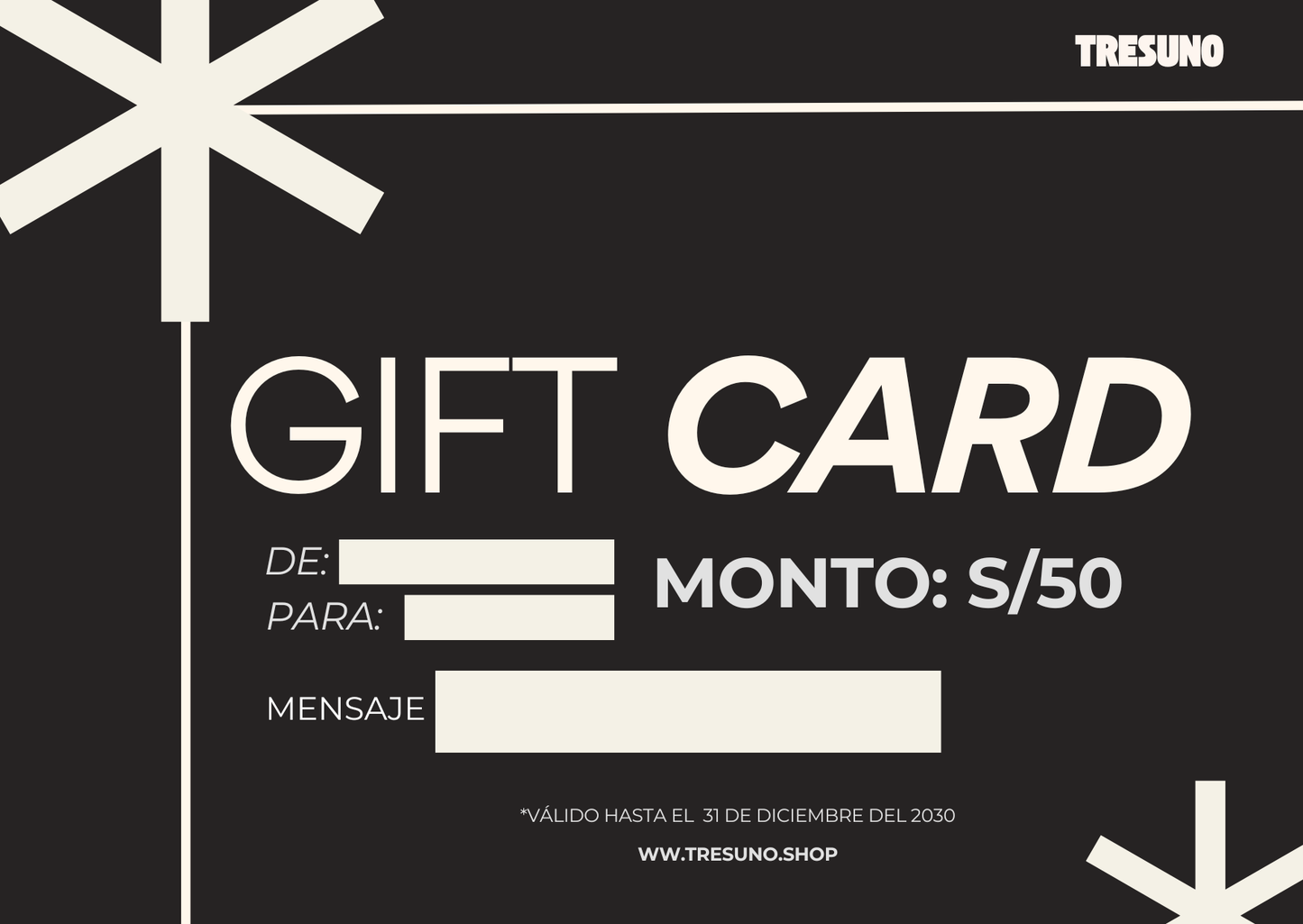 Gift Card Tresuno